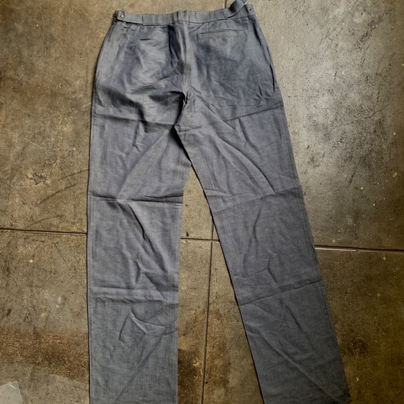 Neil Barrett Adjustable Linen Vintage Neil Pants w/ Zipper and raw hem - Picture 4 of 12